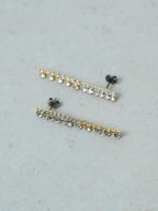 【ROOM.THE.ROOM】Rhinestone chain pierces(ピアス)