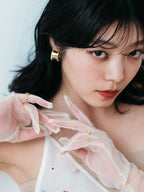 【ROOM.THE.ROOM】Rhinestone hoop earrings(イヤリング)