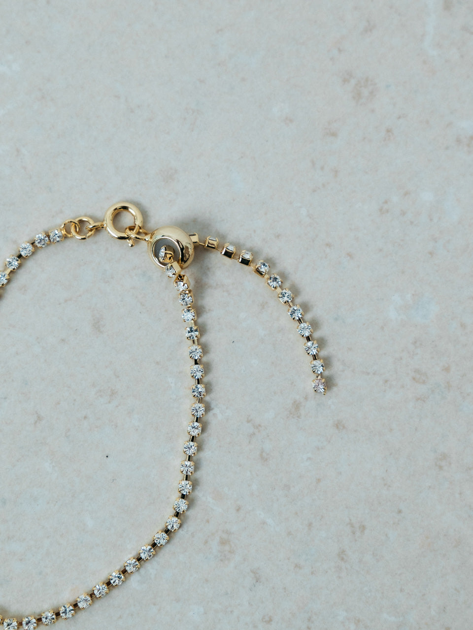 【ROOM.THE.ROOM】Rhinestone chain bracelet