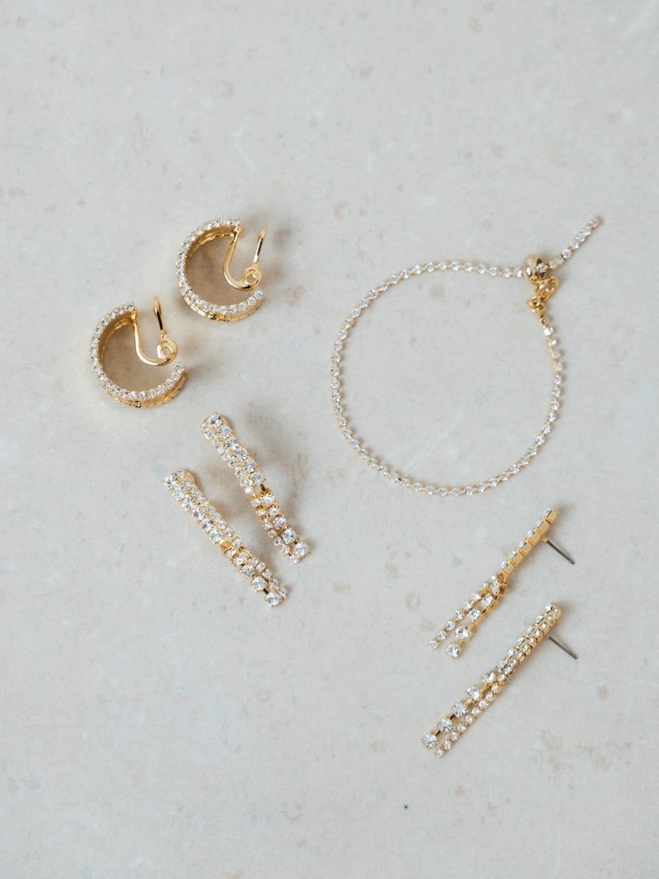 【ROOM.THE.ROOM】Rhinestone chain bracelet