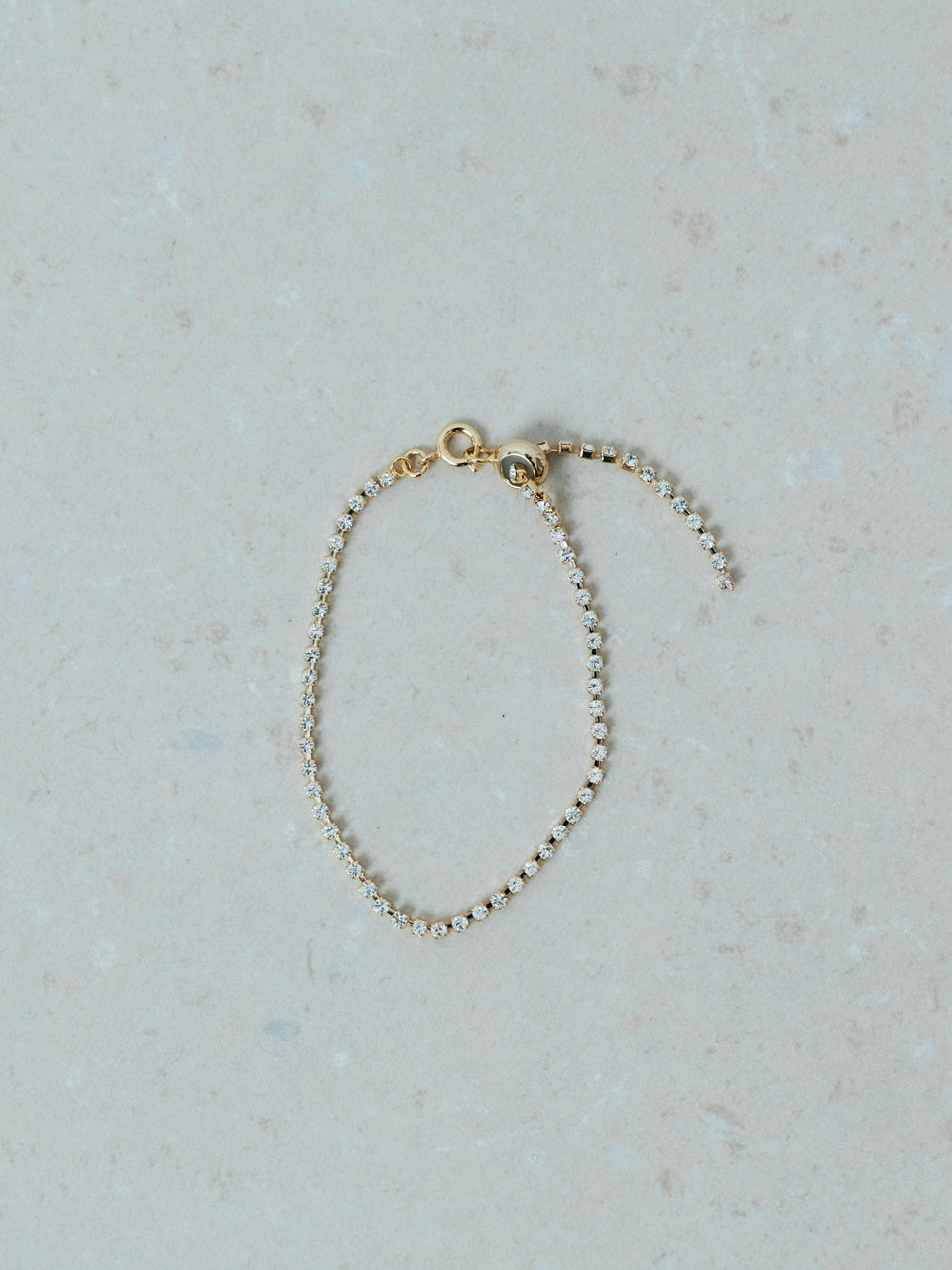 【ROOM.THE.ROOM】Rhinestone chain bracelet