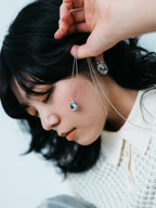 【ROOM.THE.ROOM】Cabochon oval pierces(ピアス)