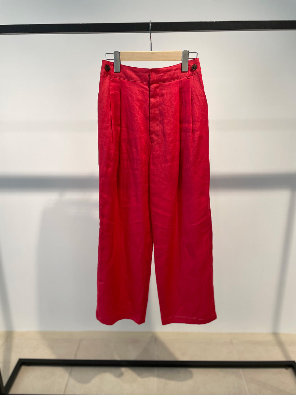 【hwyl】Linen wide pants