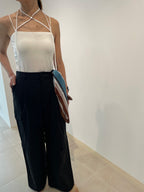 【hwyl】Choker detail camisole Col. OFF WHITE/ BLACK