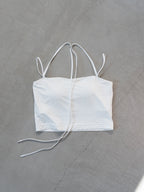 【hwyl】Choker detail camisole Col. OFF WHITE/ BLACK