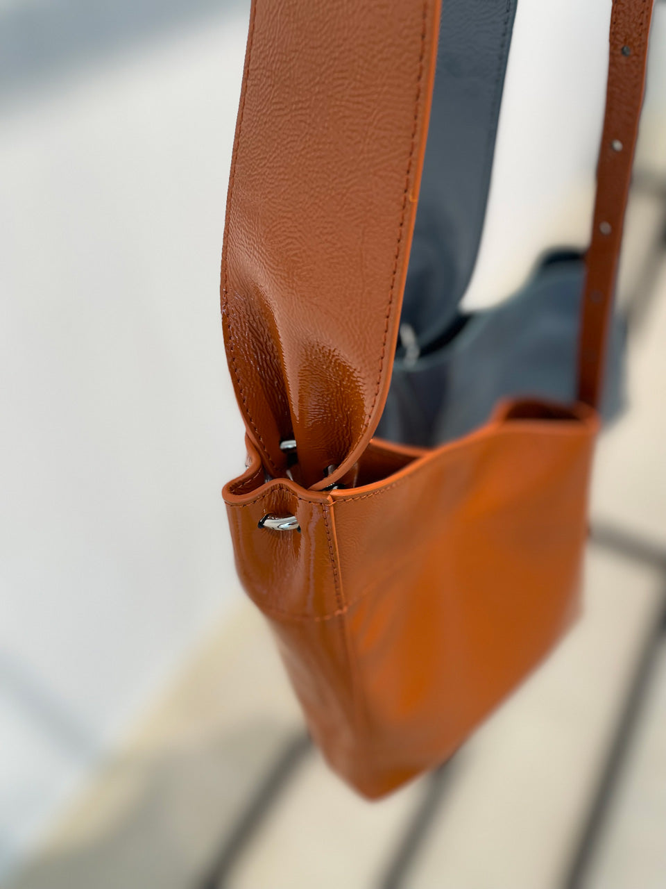 【POMTATA】BIBI Shoulder bag(S) Col. BROWN/ BLUE