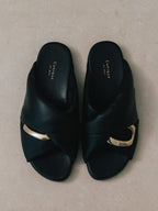 【L'unique et moi】Couche slides Col. WHITE/ BLACK