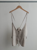 【PRE ORDER 2026SS】【ROOM.THE.ROOM】Ali linen apron vest【先行予約3月中旬ごろ配送予定】