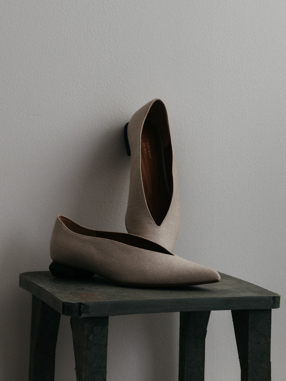 【L'unique et moi】Vague D. pumps Col. LINEN/ DENIM