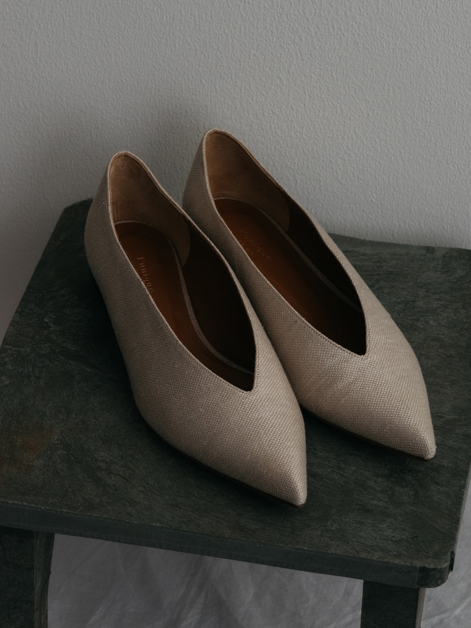 【L'unique et moi】Vague D. pumps Col. LINEN/ DENIM