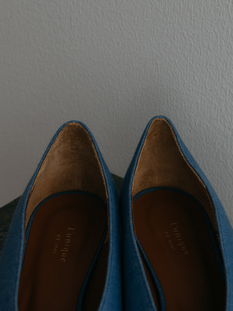 【L'unique et moi】Vague D. pumps Col. LINEN/ DENIM