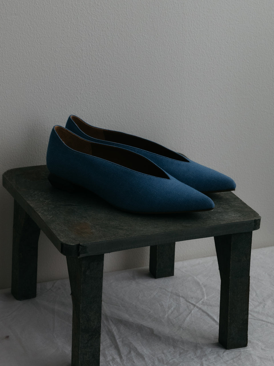 【L'unique et moi】Vague D. pumps Col. LINEN/ DENIM