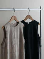【PRE ORDER 2026SS】【ROOM.THE.ROOM】Ali linen sleeveless top【先行予約3月中旬ごろ配送予定】