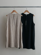 【PRE ORDER 2026SS】【ROOM.THE.ROOM】Ali linen sleeveless top【先行予約3月中旬ごろ配送予定】