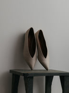 【L'unique et moi】Vague D. pumps Col. LINEN/ DENIM