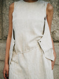 【PRE ORDER 2026SS】【ROOM.THE.ROOM】Ali linen sleeveless top【先行予約3月中旬ごろ配送予定】