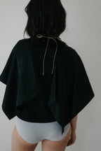 【ROOM.THE.ROOM】Elio satin-sleeve scarf top