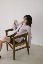【ROOM.THE.ROOM】Elio front-tie shirt