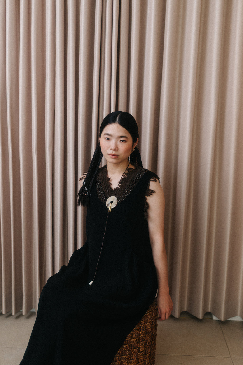 【ROOM.THE.ROOM】Alicia scoop neck dress