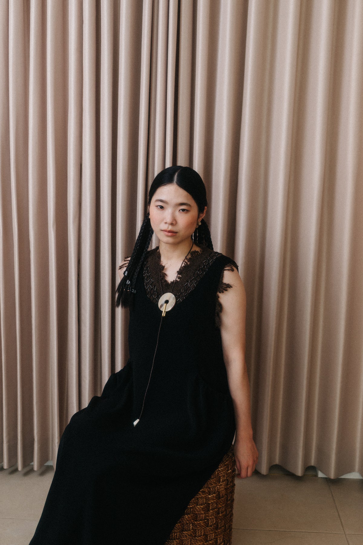 【ROOM.THE.ROOM】Alicia scoop neck dress